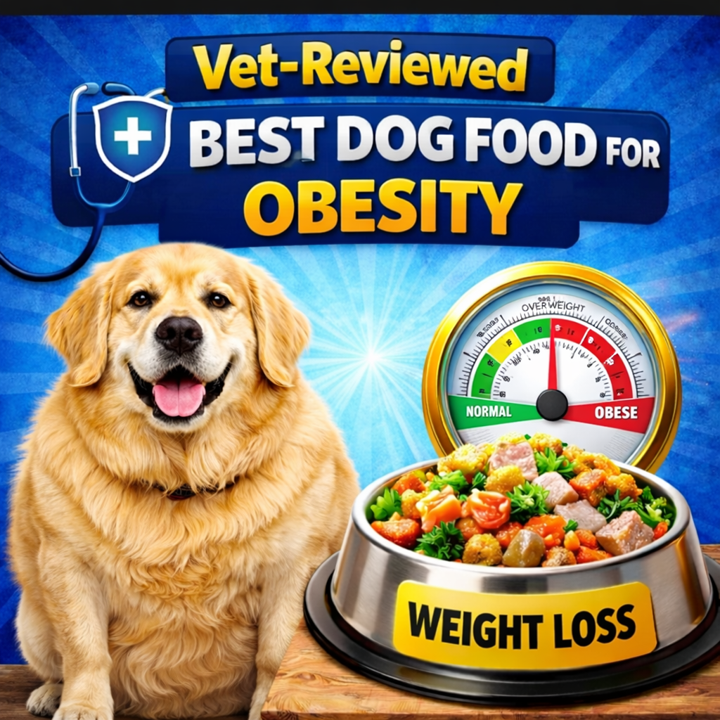 Dog Food for Obesity in Dogs: Vet-Reviewed Weight Loss Nutrition Guide